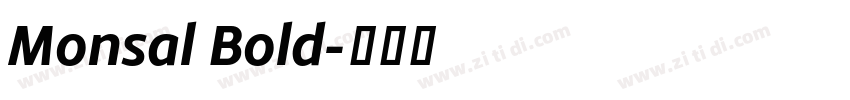 Monsal Bold字体转换